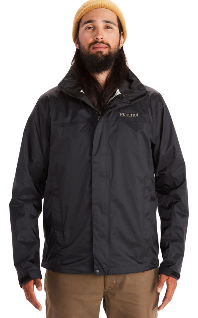Chaqueta Marmot Hombre Impermeable Precip Eco Negro-0