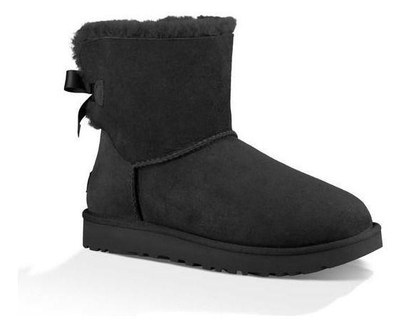 Bota UGG Mujer Mini Bailey Bow Ii Negro-1