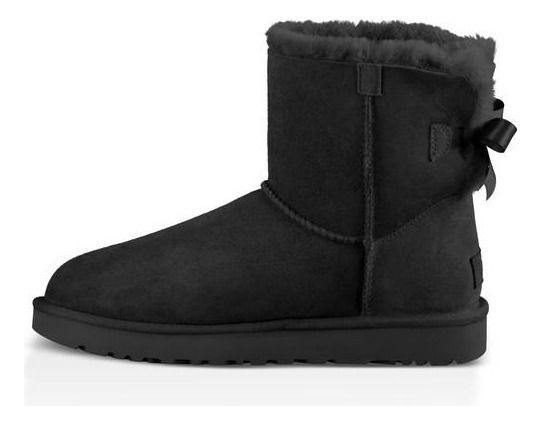 Bota UGG Mujer Mini Bailey Bow Ii Negro-2