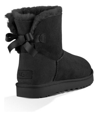 Bota UGG Mujer Mini Bailey Bow Ii Negro-3