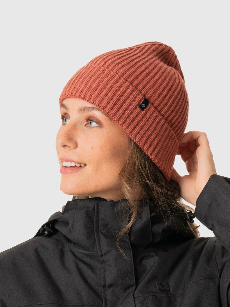 Gorro Kivül Unisex Beanie Roko Brick Coral Coral-3