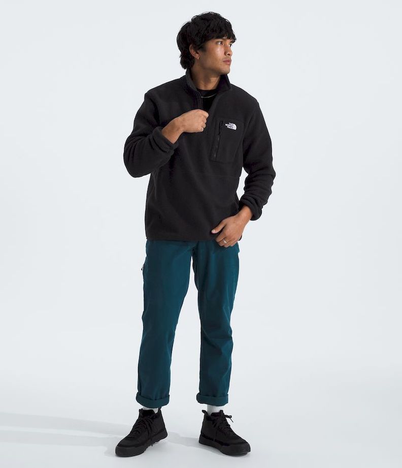 Polar The North Face Hombre Yumiori ¼ Zip Negro-3