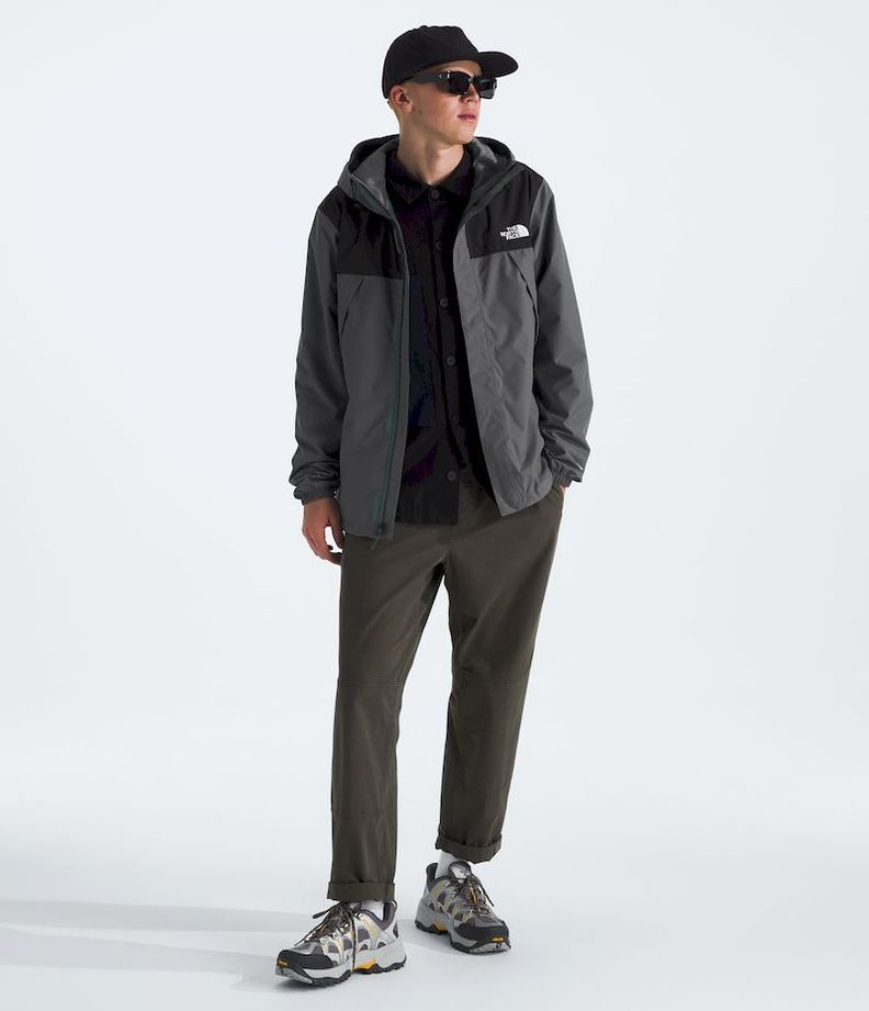 Chaqueta The North Face Hombre Impermeable Antora Gris-1