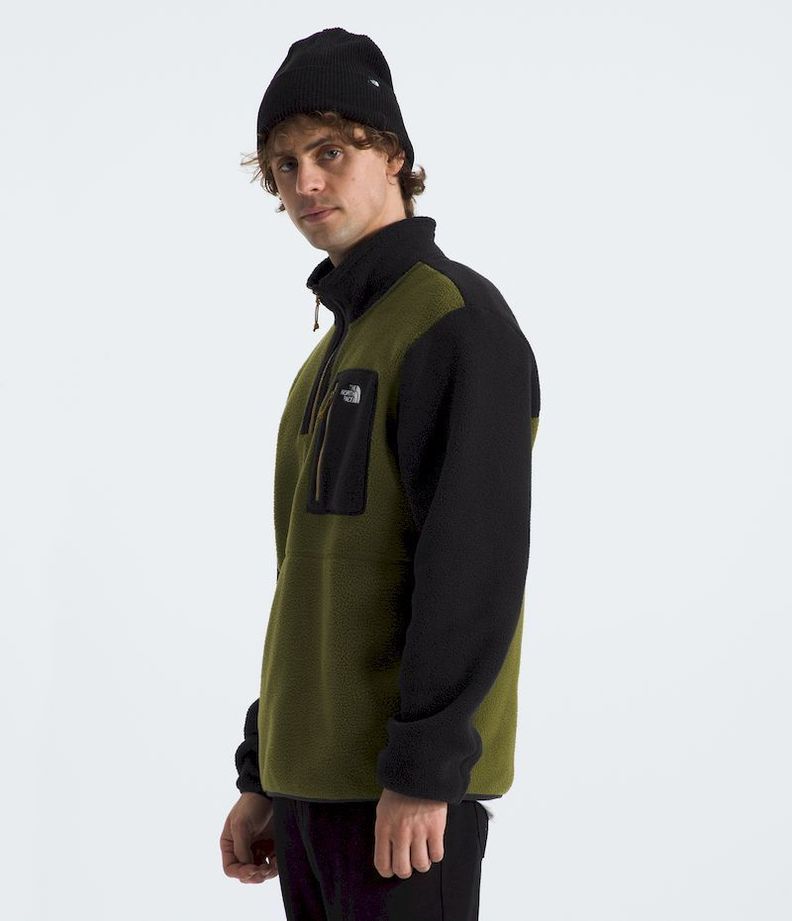 Polar The North Face Hombre Yumiori ¼ Zip Verde-2