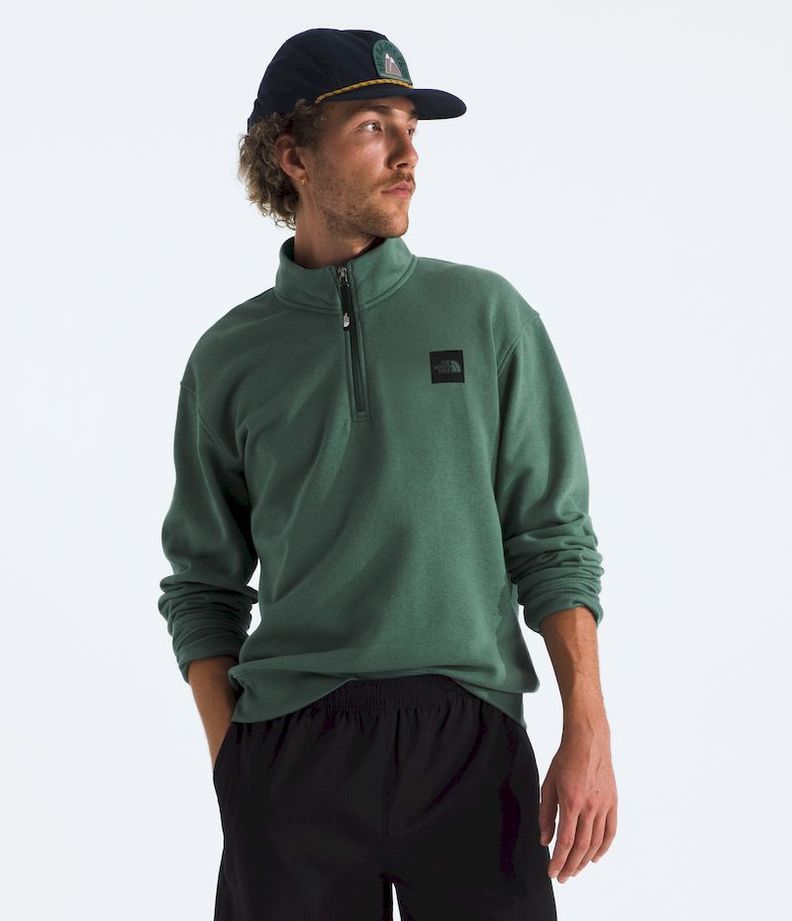 Poleron The North Face Hombre Box Half Dome 45748 Zip Verde-0