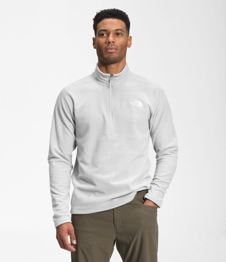 Polar Textured Cap Rock ¼ Zip Hombre Gris