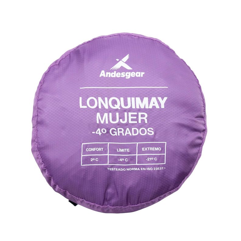 Saco De Dormir Andesgear Mujer Lonquimay -4° Violeta-4