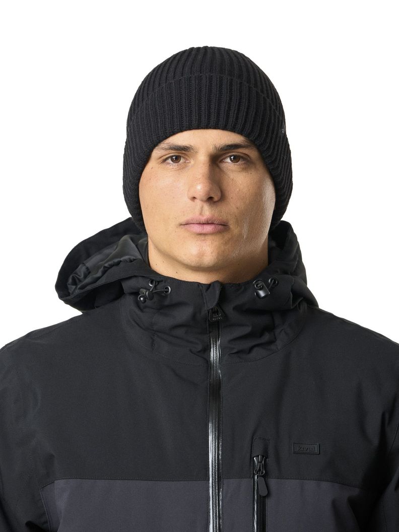 Gorro Kivul Unisex Beanie Waffle Negro-3