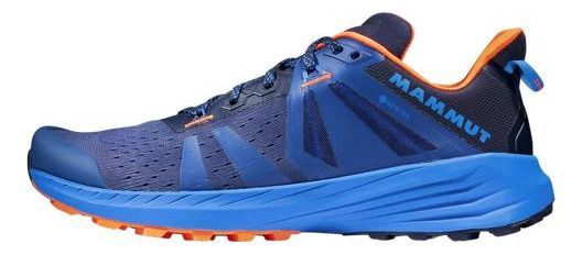 Zapatilla Mammut Hombre Saentis Tr Low Gtx Azul-0