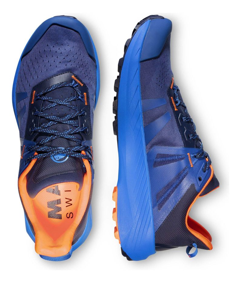 Zapatilla Mammut Hombre Saentis Tr Low Gtx Azul-4