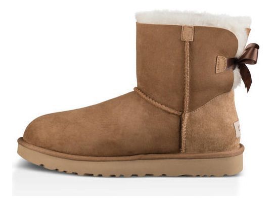 Bota UGG Mujer Mini Bailey Bow Ii Café-2