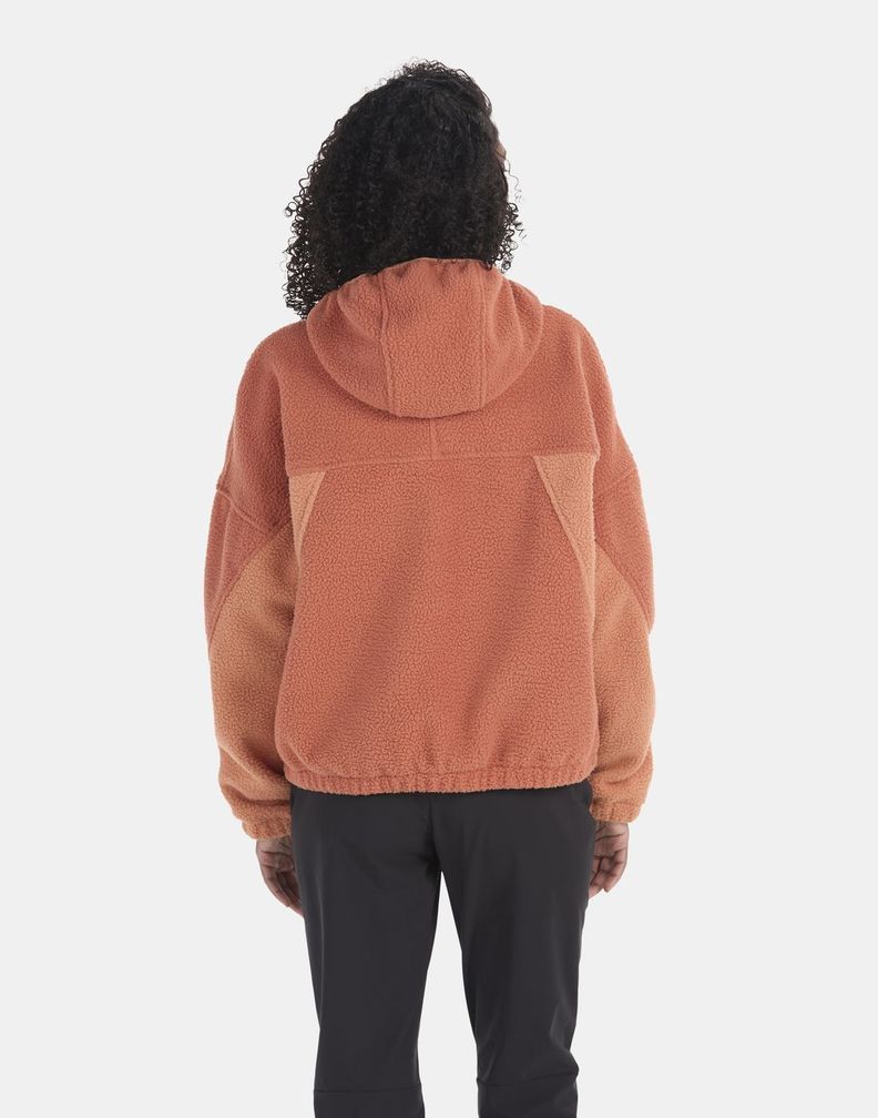 Polar Marmot Mujer W Super Aros Fleece Hoody Naranja-1