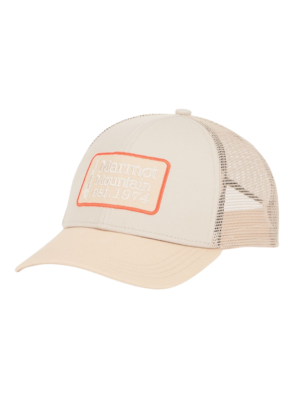 Jockey Hombre Marmot Retro Trucker Hat Crema-0