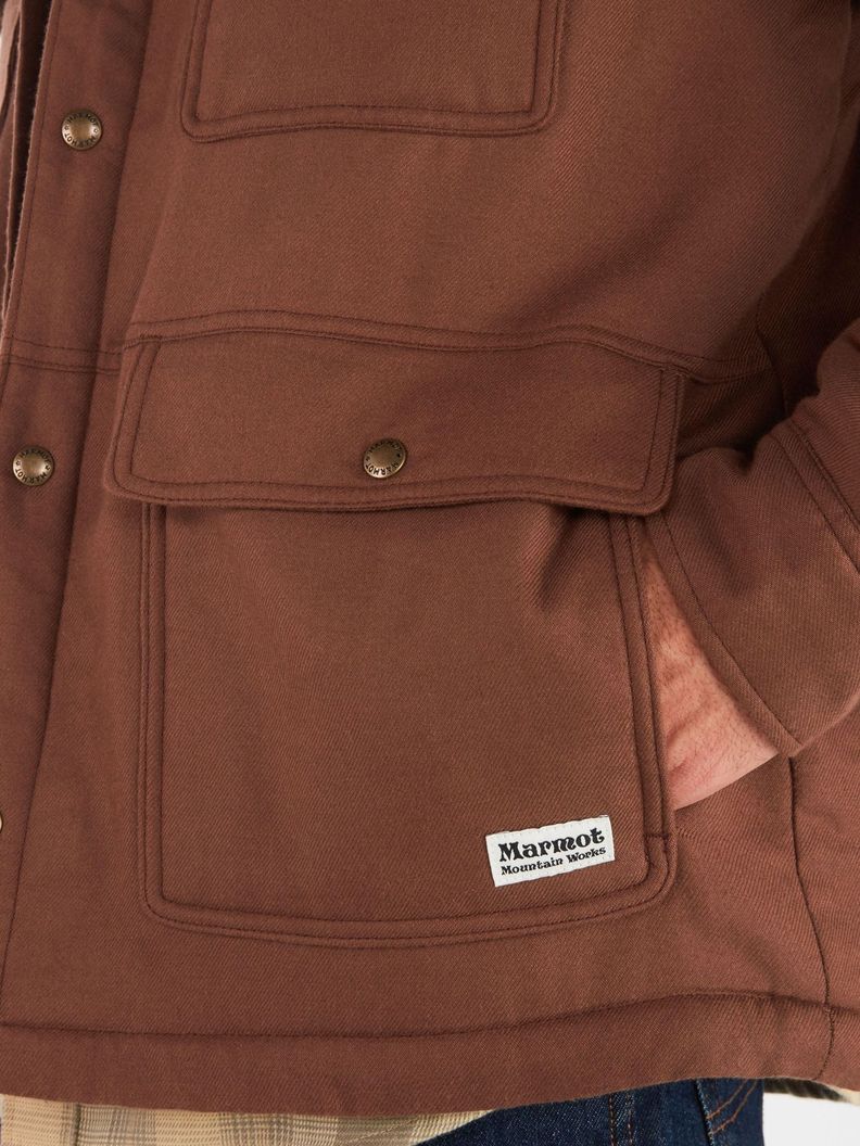 Chaqueta Marmot Hombre Ridgefield Sherpa Cafe Café-2