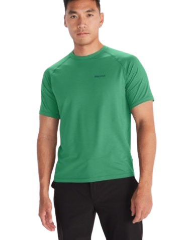 Polera Hombre Marmot Windridge Ss Verde-0