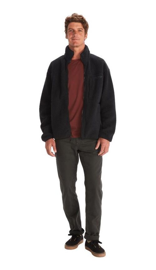 Polar Marmot Hombre Aros Fleece Negro-0