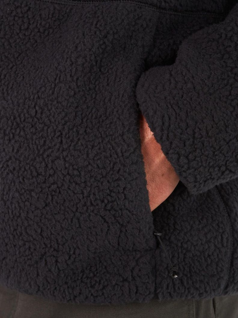 Polar Marmot Hombre Aros Fleece Negro-4