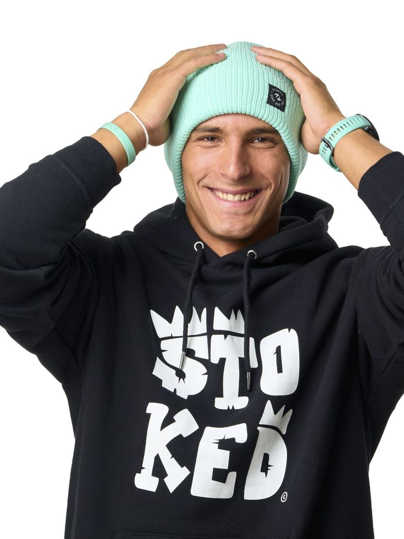 Gorro Stoked Unisex Beanie New Bay Celeste-3