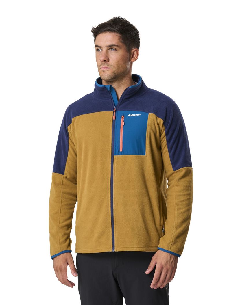 Polar Andesgear Hombre New Maihue Fullzip - Amarillo-1
