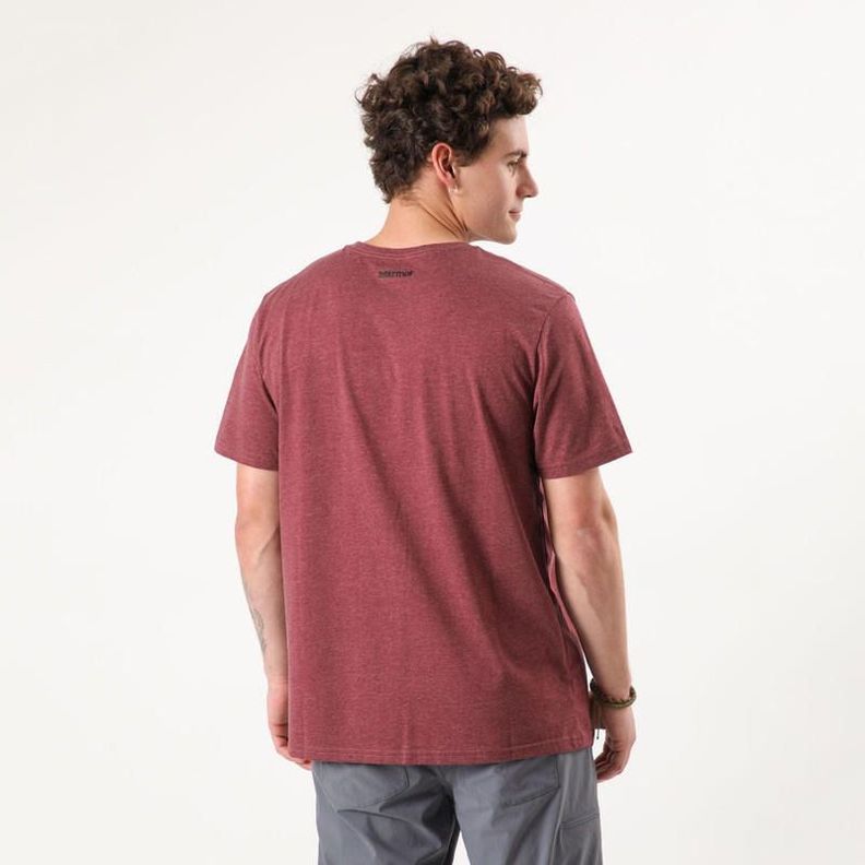 Polera Marmot Hombre Circle Logo Tee Burdeo-1