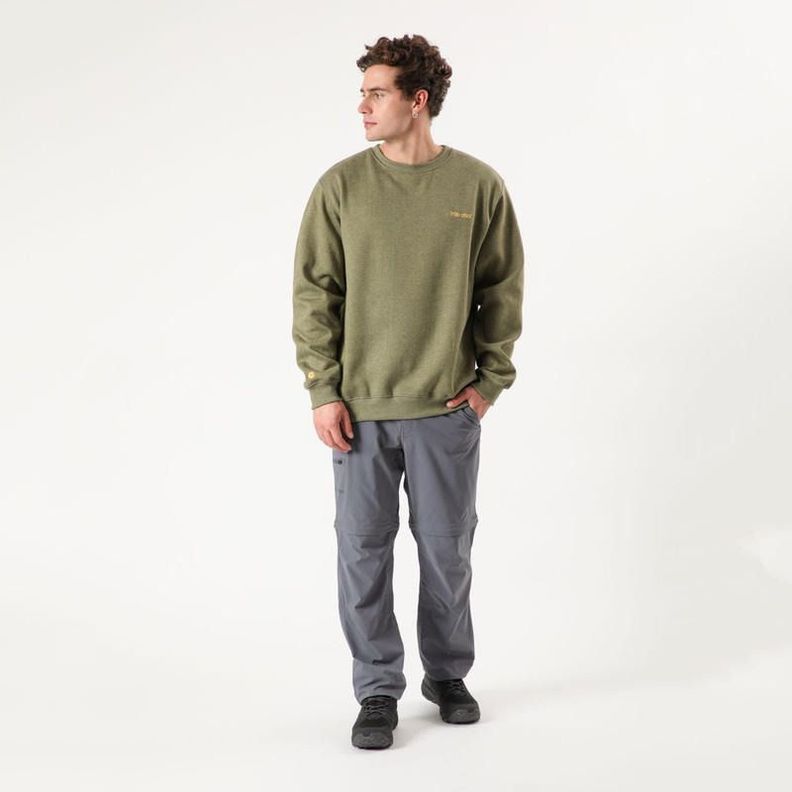 Polerón Marmot Hombre Chest Logo Crew Verde-1