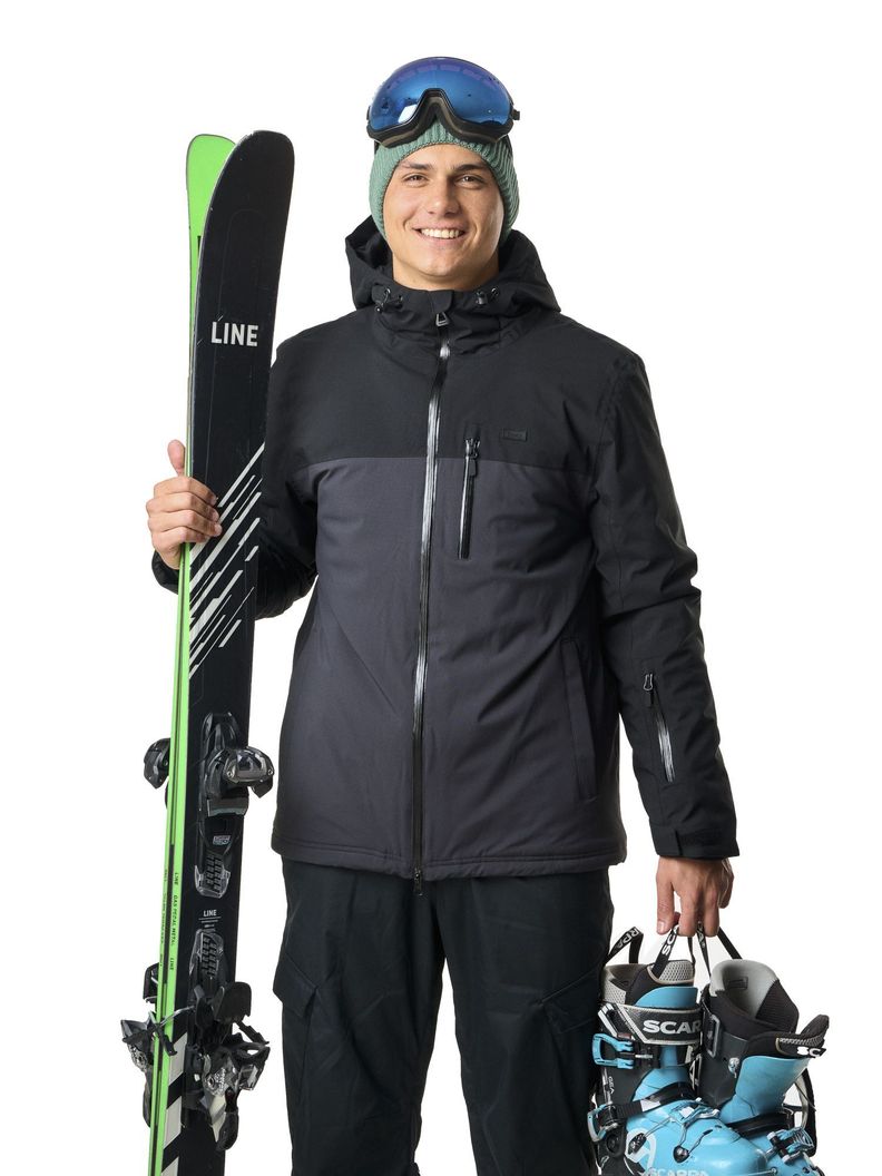 Chaqueta Kivul Hombre Koris Nieve Reciclada Negra-0