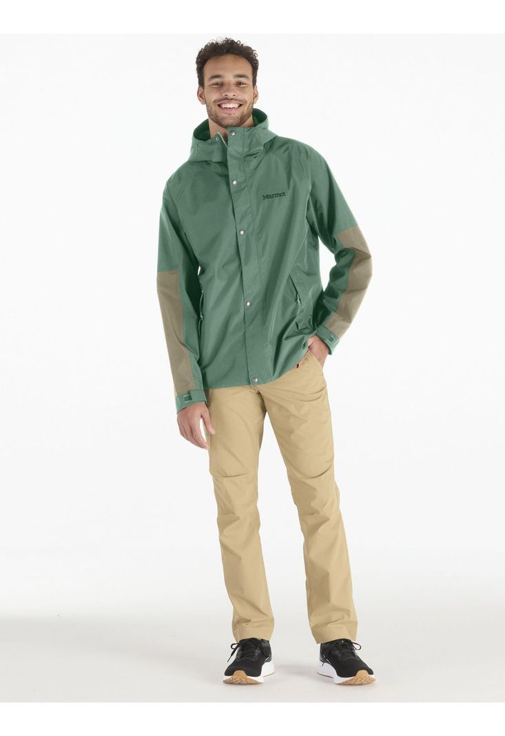 Chaqueta Marmot Hombre Impermeable Cascade Verde-1