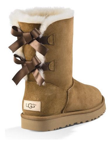 Bota UGG Mujer Bailey Bow II UGCHE Café-3