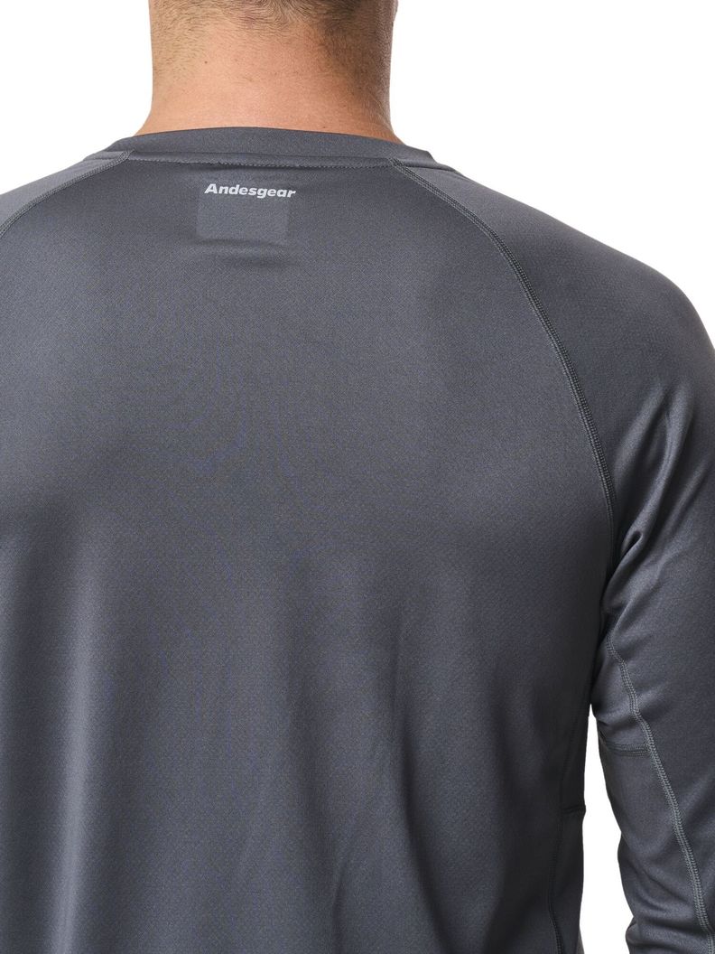 Primera Capa Andesgear Hombre Trekking Top - Gris-2