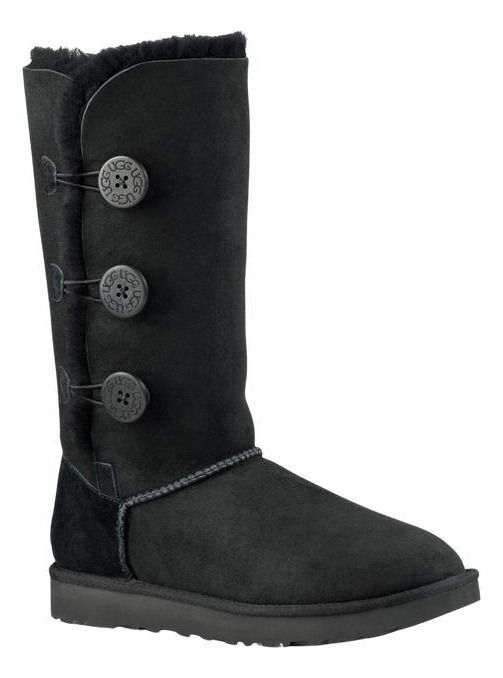 Bota UGG Mujer Bailey Button Triplet Ii Negro-0