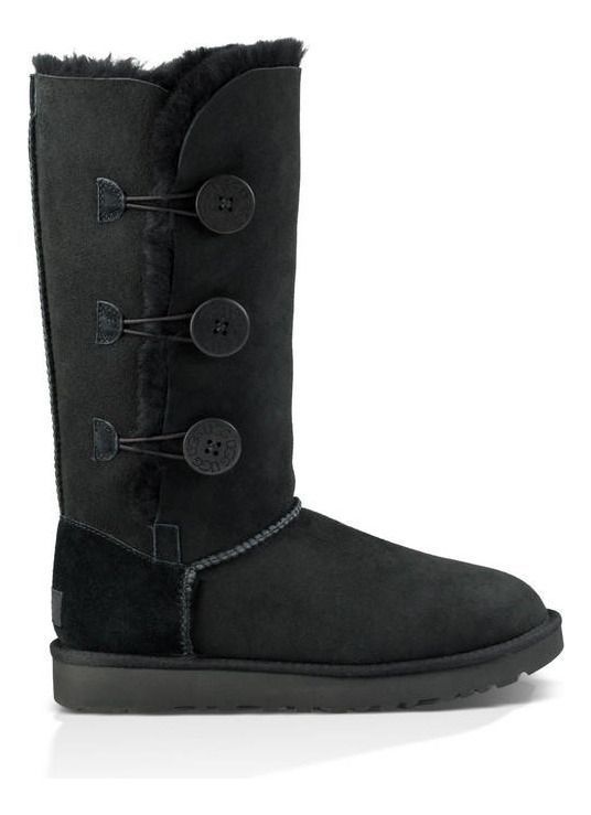 Bota UGG Mujer Bailey Button Triplet Ii Negro-1