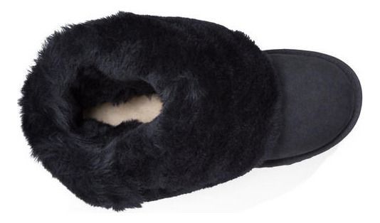 Bota UGG Mujer Bailey Button Triplet Ii Negro-4