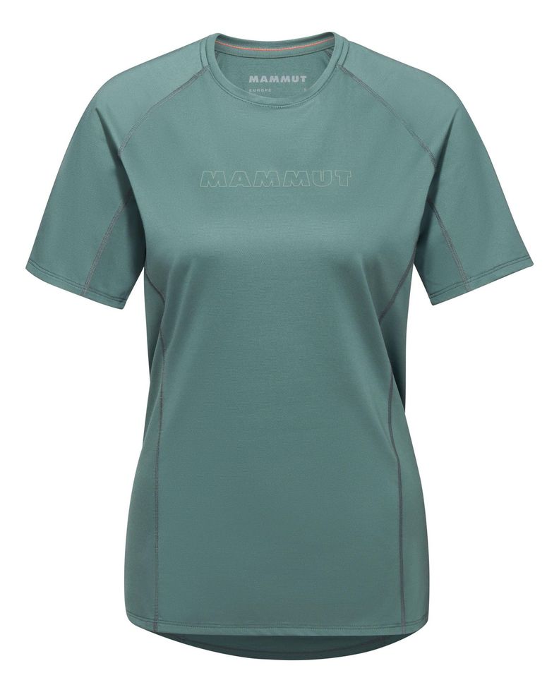 Primera Mammut Mujer Capa Selun Fl T-shirt Logo Verde-3