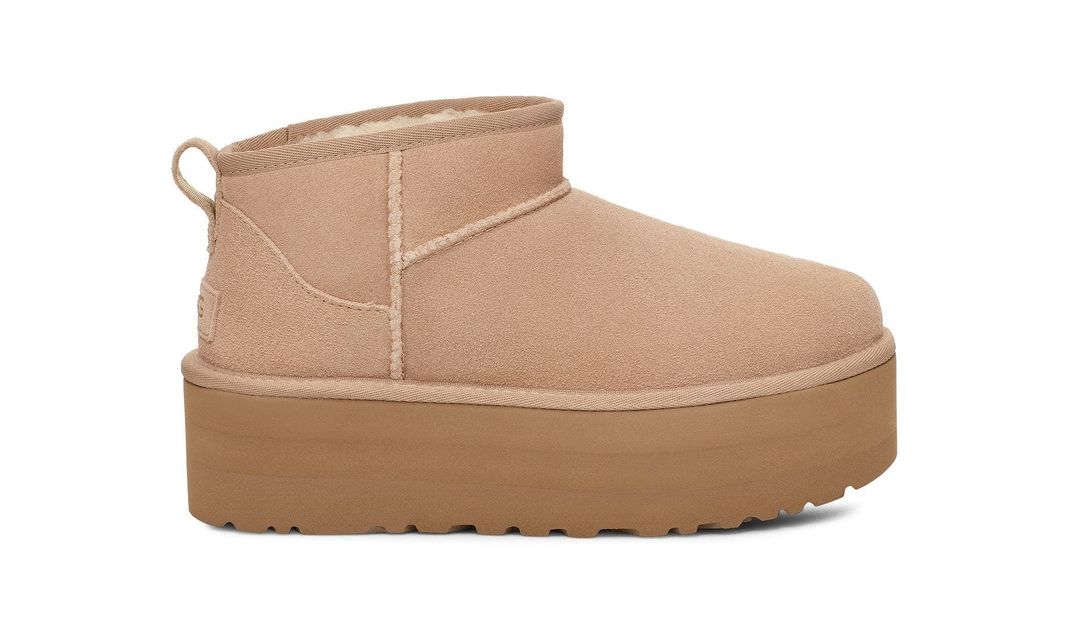 Bota Ugg Mujer Classic Ultra Mini Platform Beige-0