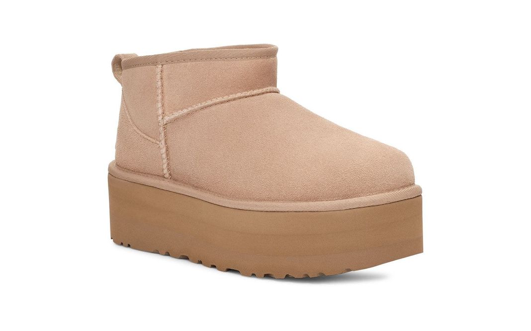Bota Ugg Mujer Classic Ultra Mini Platform Beige-1