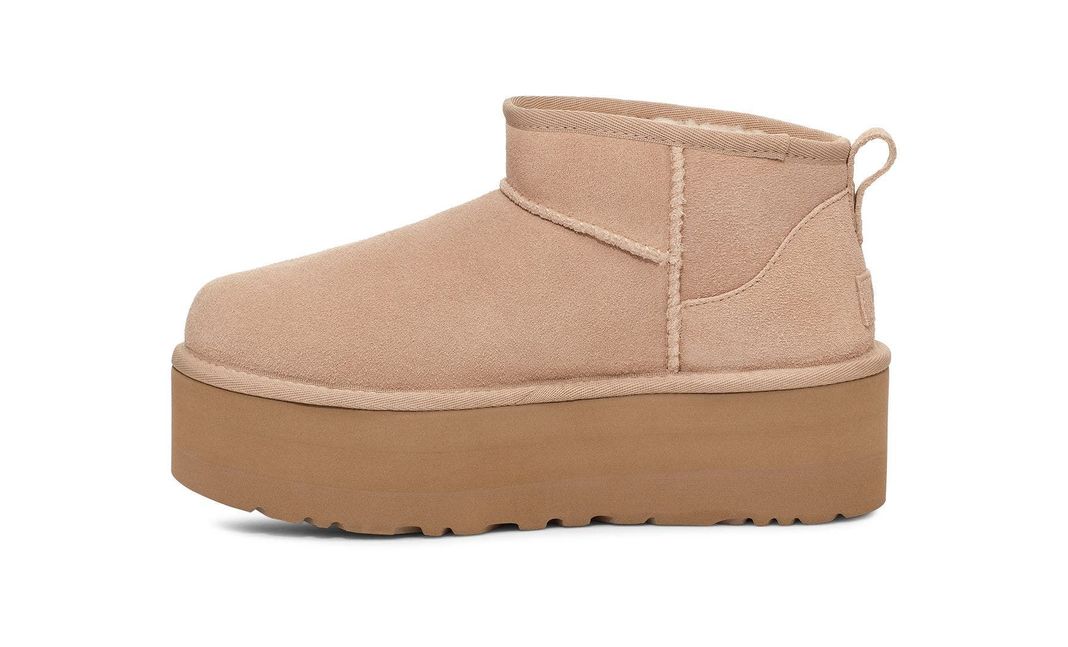 Bota Ugg Mujer Classic Ultra Mini Platform Beige-2