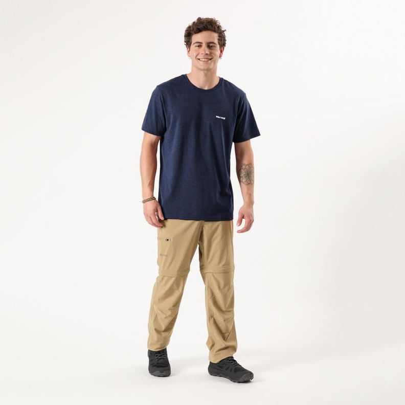 Polera Marmot Hombre Chest Logo Tee Azul Azul-2