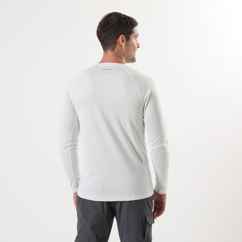 Primera Andesgear Hombre Capa Trekking Top Blanco-1