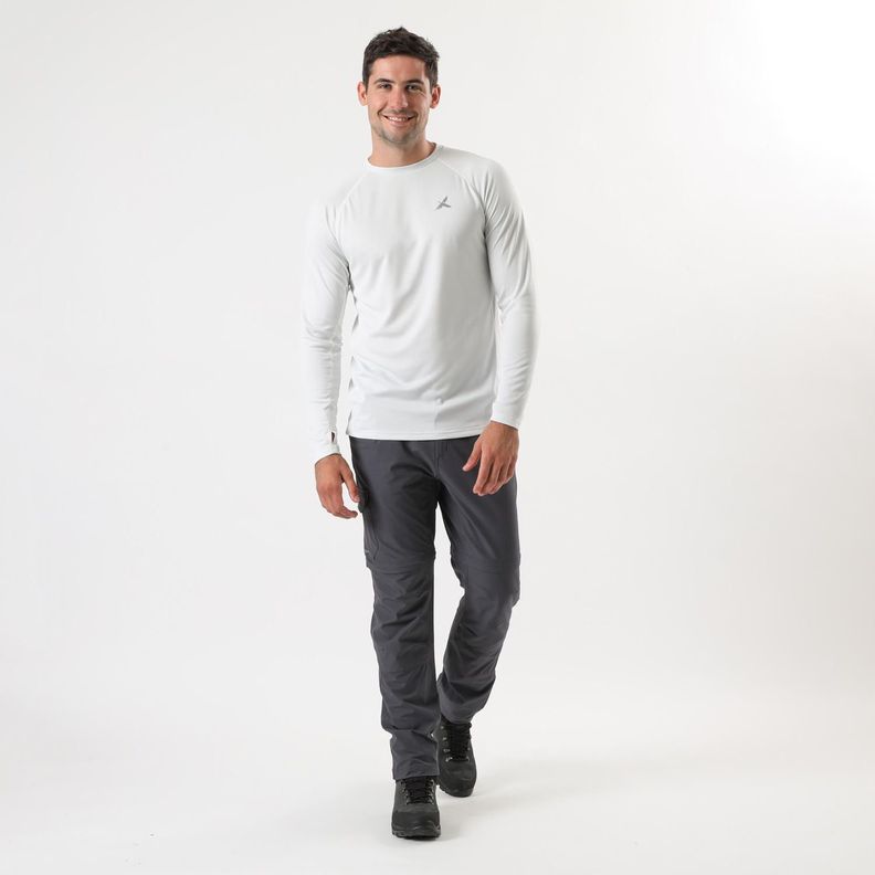 Primera Andesgear Hombre Capa Trekking Top Blanco-2