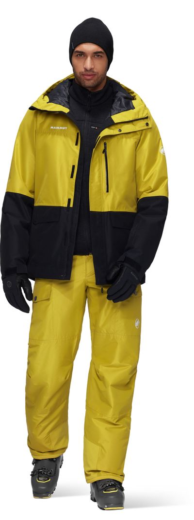 Chaqueta Mammut Hombre Fall Line Hs Thermo Hooded Amarillo-3