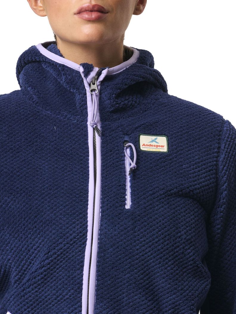Polar Andesgear Mujer Navarino Hood - Azul-3