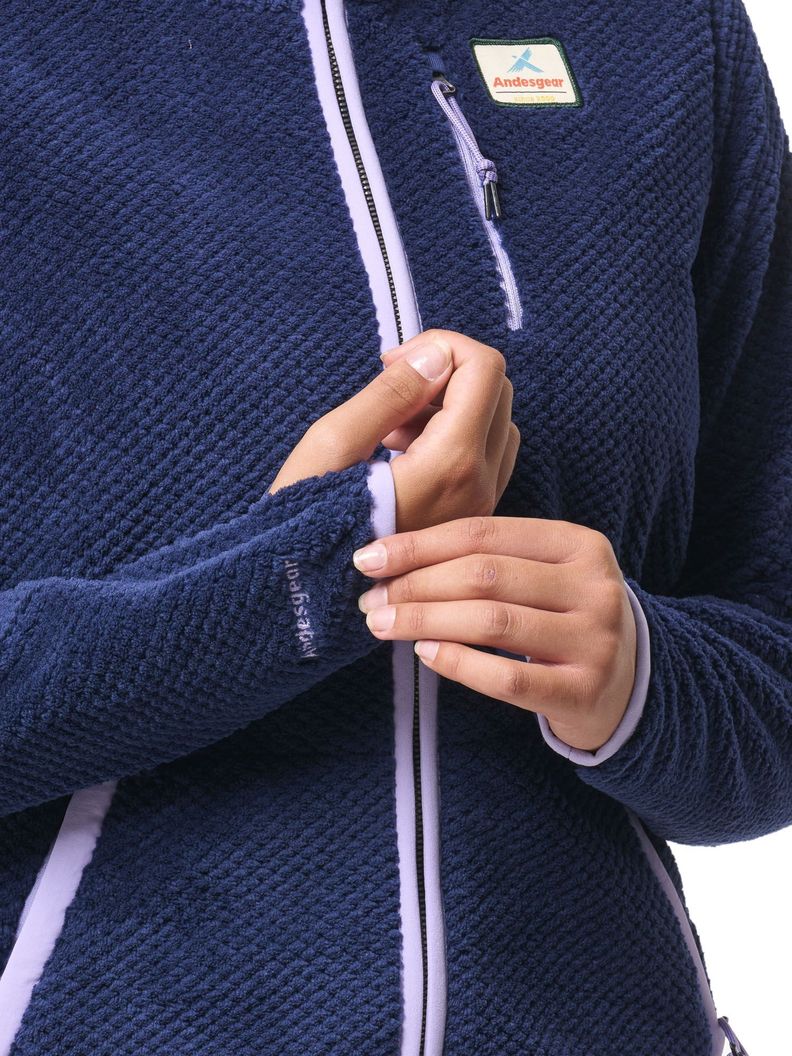 Polar Andesgear Mujer Navarino Hood - Azul-5