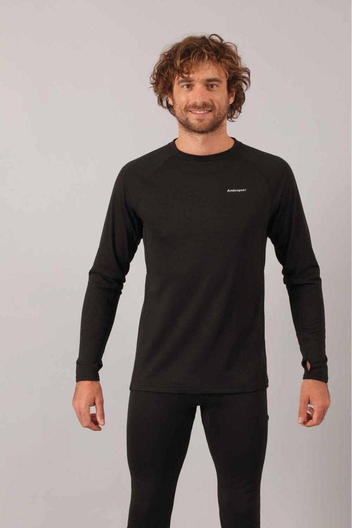 Primera Andesgear Hombre Capa Expedicion Top AG001 Negro-1