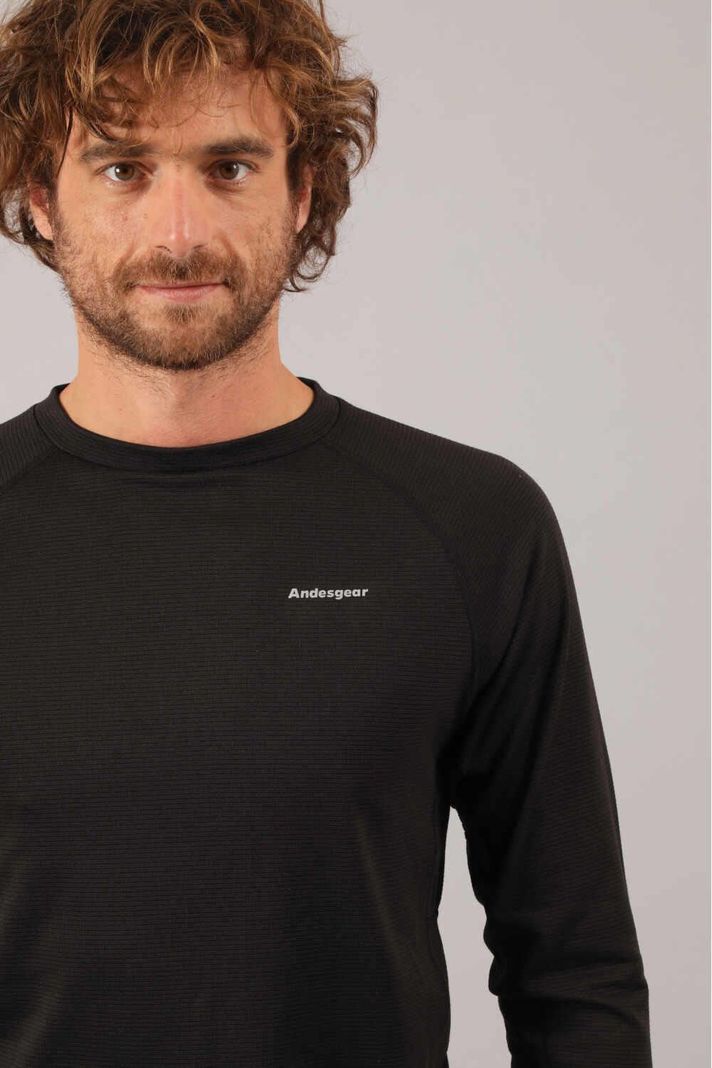 Primera Andesgear Hombre Capa Expedicion Top AG001 Negro-3