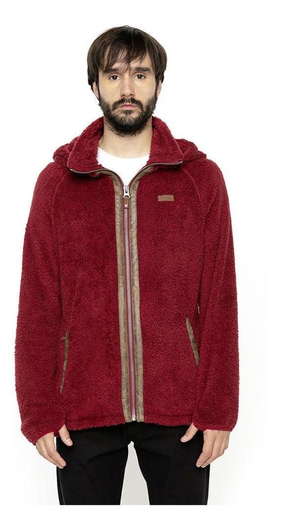 Polar Kivül Hombre Elek Shaggy Con Gorro Rojo