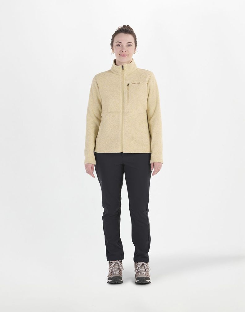 Polar Marmot Mujer W Drop Line Jacket Beige-2