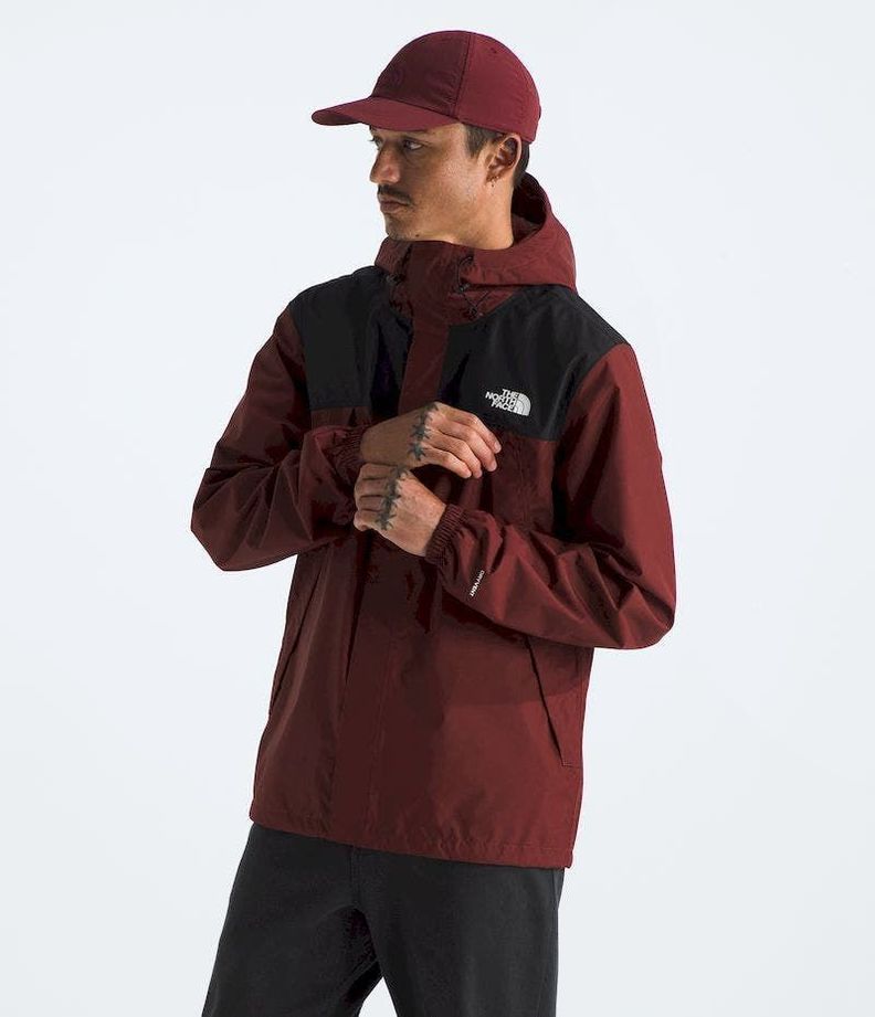 Chaqueta The North Face Hombre Impermeable Antora Rojo-4