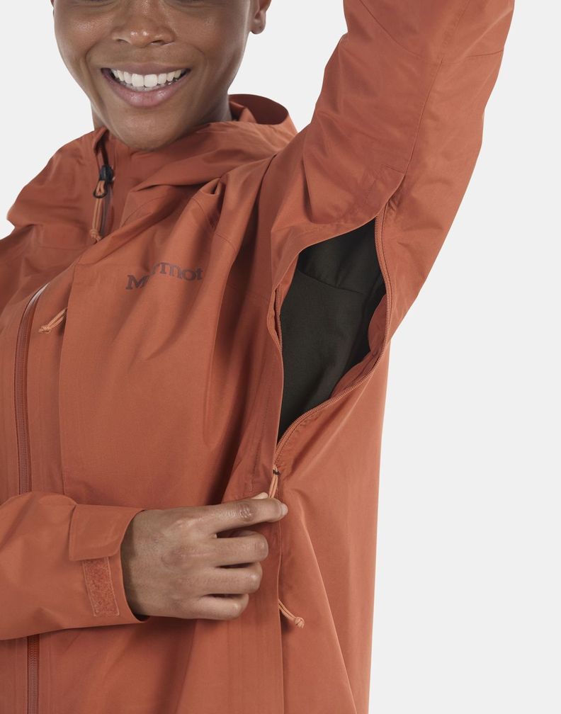 Chaqueta Marmot Mujer W Waypoint Gtx Jacket Rojo-5