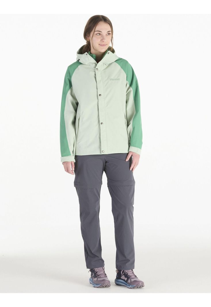 Chaqueta Marmot Mujer Impermeable Cascade Verde-1