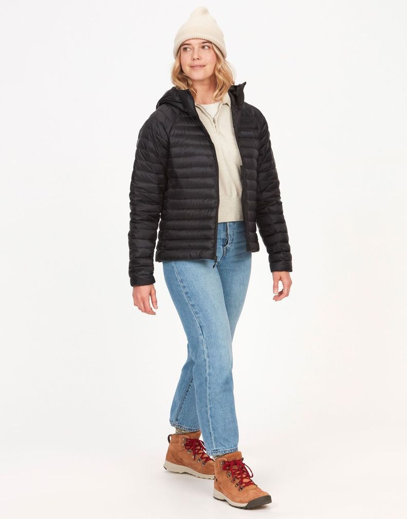 Chaqueta Marmot Mujer W Hype Down Hoody Negro-2